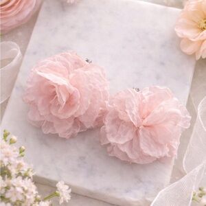 Paparazzi Pink Floral Earrings